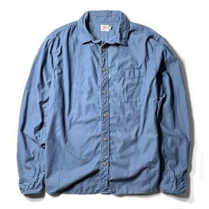 Faherty Stretch Corduroy Button Up Shirt Mens Size XL Deep Marine Blue